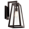 KICHLER 49332RZ Delison 16.75" 1 Light Wall Light Rubbed Bronze
