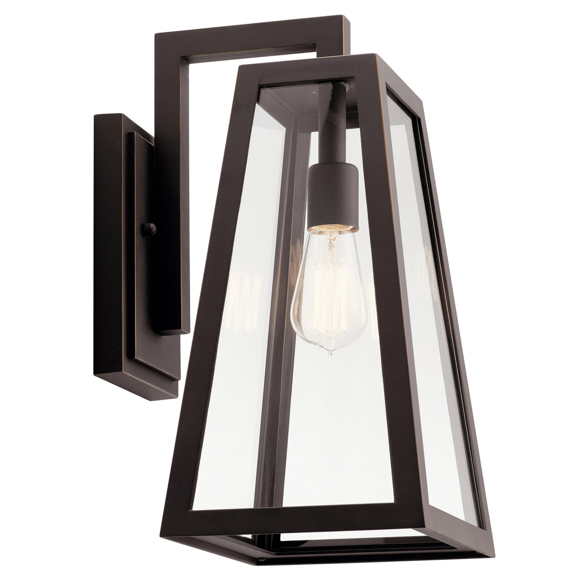 KICHLER 49332RZ Delison 16.75" 1 Light Wall Light Rubbed Bronze