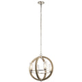 KICHLER 49791DAG Grand Bank Four Light Outdoor Chandelier Distressed Antique Gray