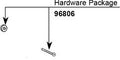 MOEN 96806 Hardware Kit For A Single Handle Tub / Shower Knob