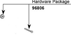 MOEN 96806 Hardware Kit For A Single Handle Tub / Shower Knob