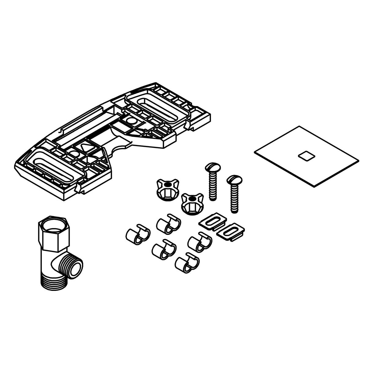 KOHLER K-9702-04690A Assembly-Fixer;Bd-N330A-Cautwh