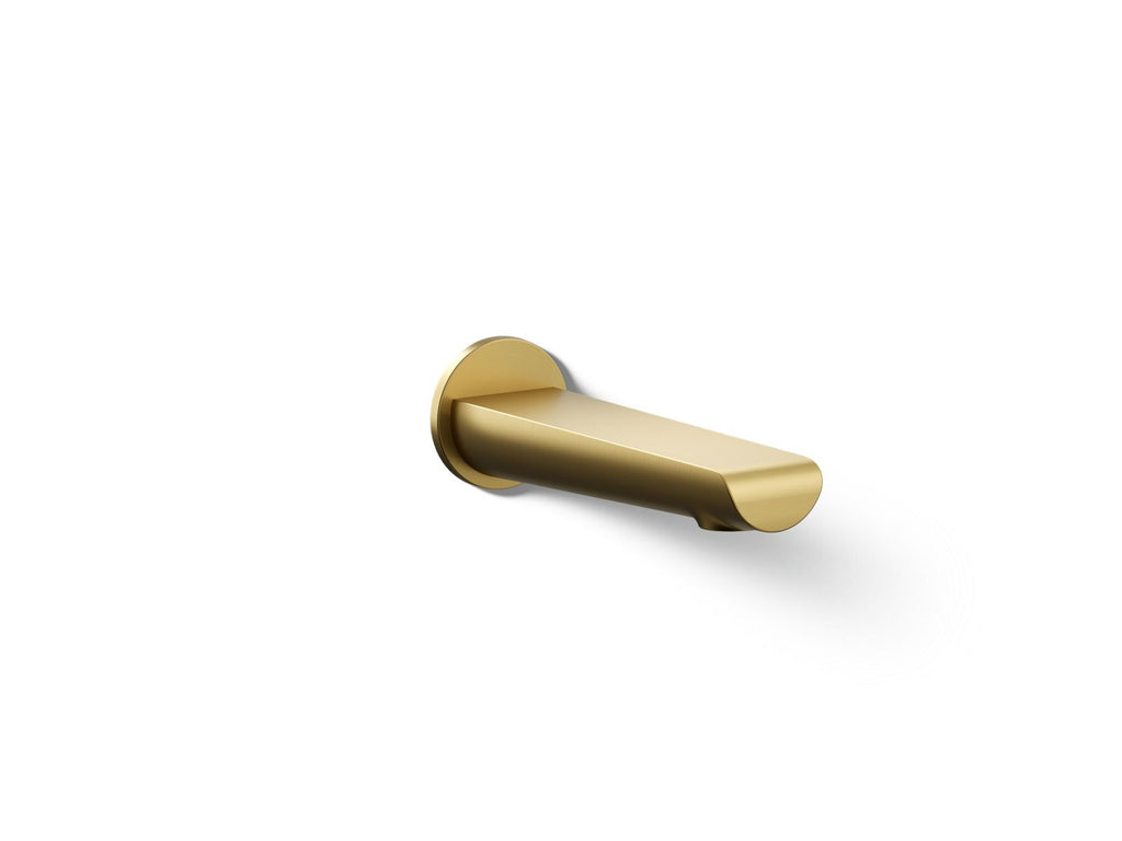 KOHLER K-97021-2MB Avid Wall-Mount Bath Spout - Vibrant Brushed Moderne Brass