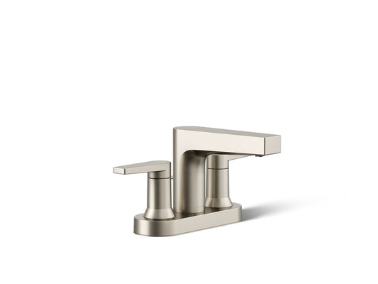 KOHLER K-97031-4-BN Taut Centerset Bathroom Sink Faucet, 1.2 Gpm In Vibrant Brushed Nickel