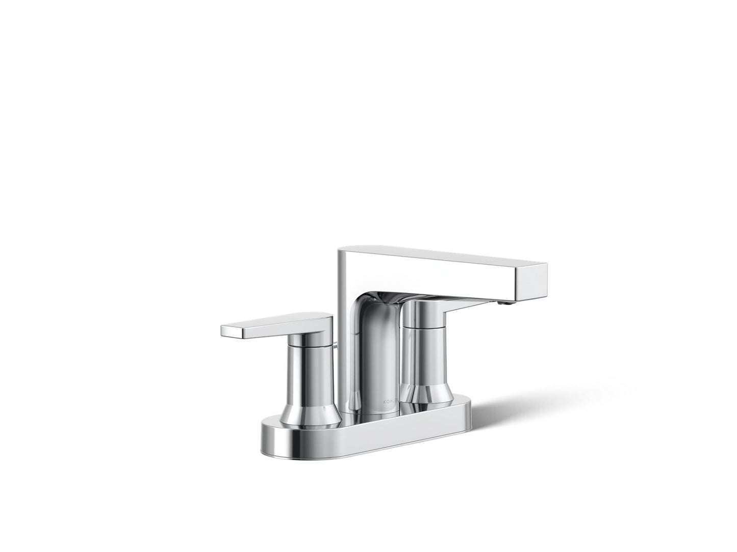 KOHLER K-97031-4-CP Taut Centerset Bathroom Sink Faucet, 1.2 Gpm In Polished Chrome