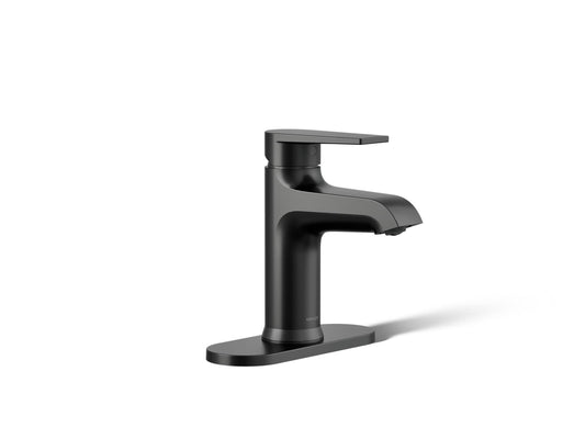 KOHLER K-97061-4-BL Hint Single-Handle Bathroom Sink Faucet, 1.2 Gpm In Matte Black