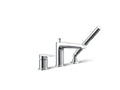 KOHLER K-97070-4-CP Hint Deck-Mount Bath Faucet With Handshower - Polished Chrome