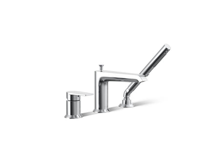 KOHLER K-97070-4-CP Hint Deck-mount bath faucet with handshower - Polished Chrome