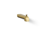 KOHLER K-97089-2MB Pitch Wall-Mount Diverter Bath Spout - Vibrant Brushed Moderne Brass