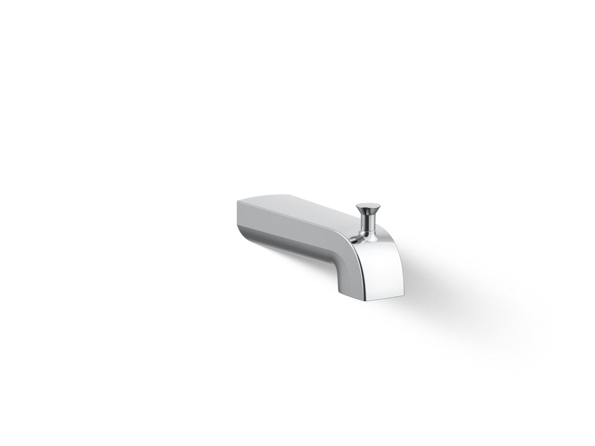 KOHLER K-97089-CP Pitch Wall-Mount Diverter Bath Spout - Polished Chrome