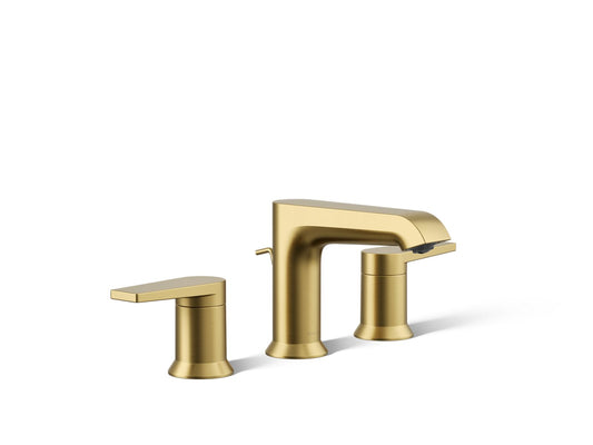 KOHLER K-97093-4-2MB Hint Widespread Bathroom Sink Faucet, 1.2 Gpm In Vibrant Brushed Moderne Brass