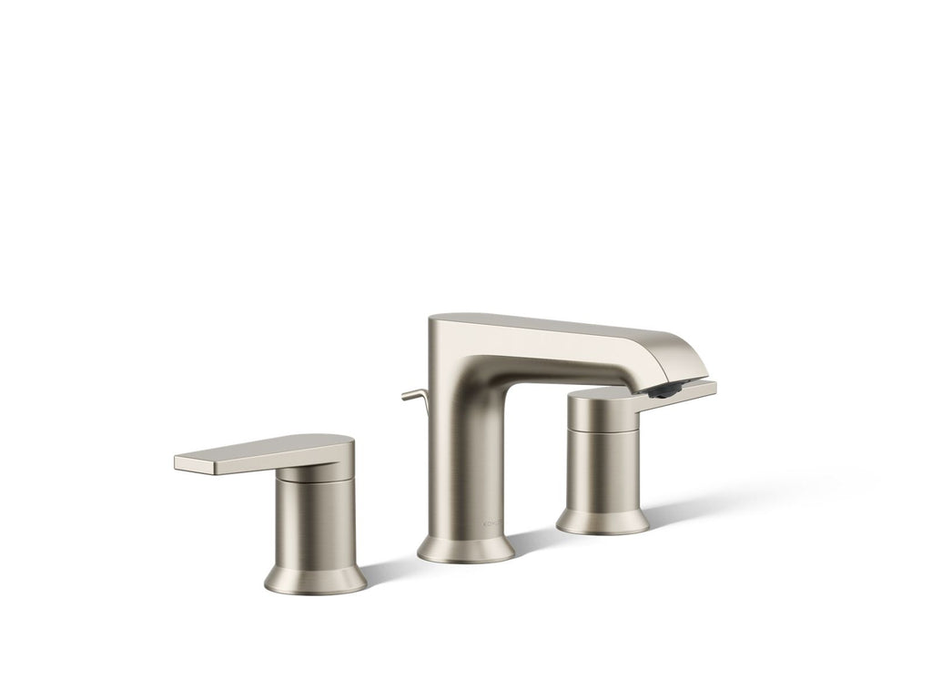 KOHLER K-97093-4-BN Hint Widespread Bathroom Sink Faucet, 1.2 Gpm - Vibrant Brushed Nickel