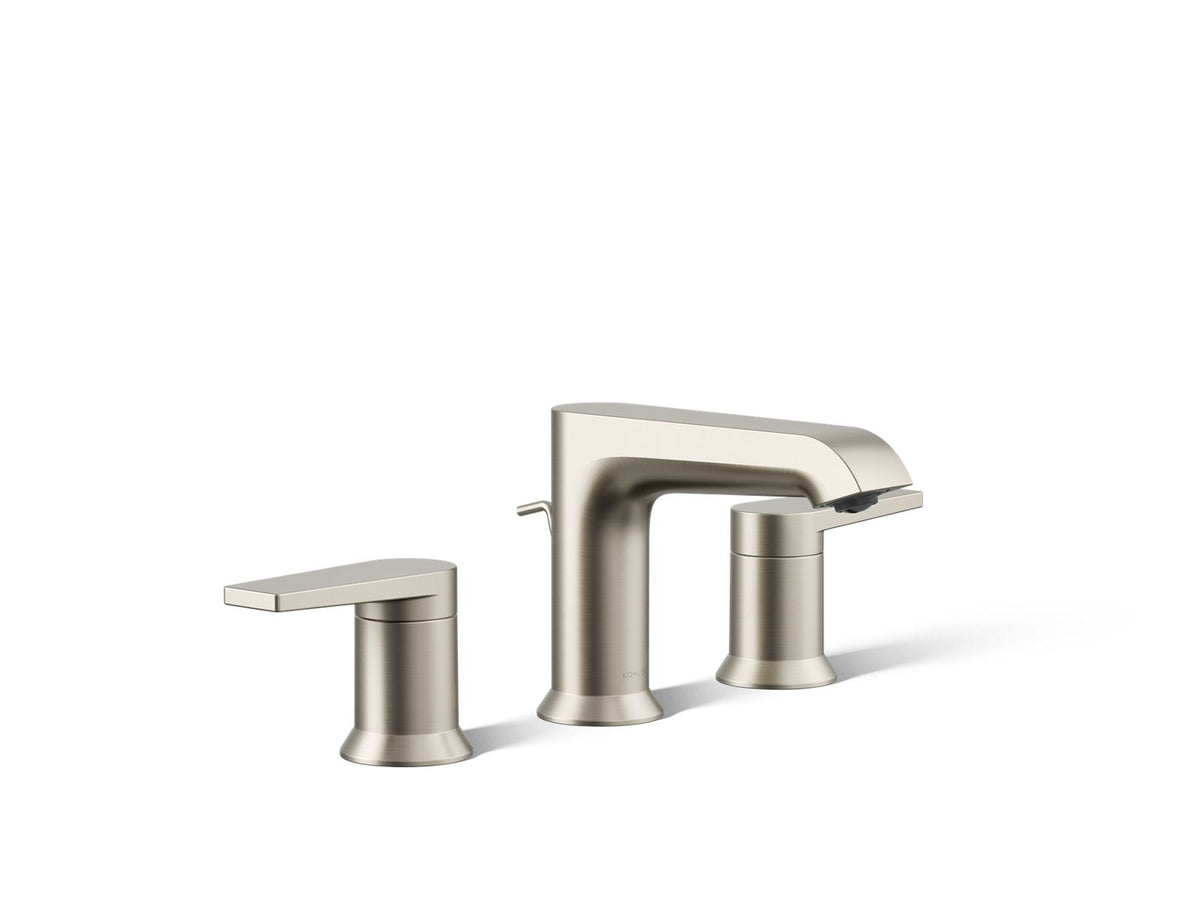 KOHLER K-97093-4-BN Hint Widespread Bathroom Sink Faucet, 1.2 Gpm - Vibrant Brushed Nickel