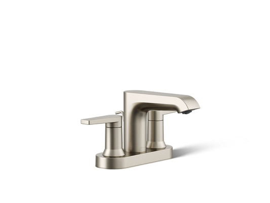 KOHLER K-97094-4-BN Hint Centerset Bathroom Sink Faucet, 1.2 Gpm In Vibrant Brushed Nickel