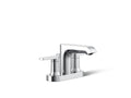 KOHLER K-97094-4-CP Hint Centerset Bathroom Sink Faucet, 1.2 Gpm - Polished Chrome
