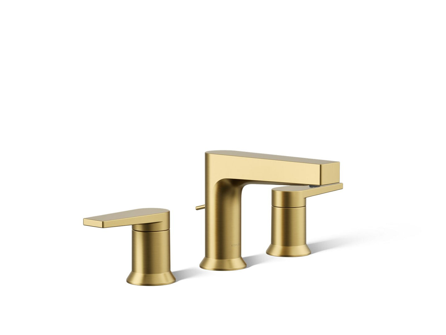 KOHLER K-97100-4-2MB Taut Widespread Bathroom Sink Faucet, 1.2 Gpm In Vibrant Brushed Moderne Brass