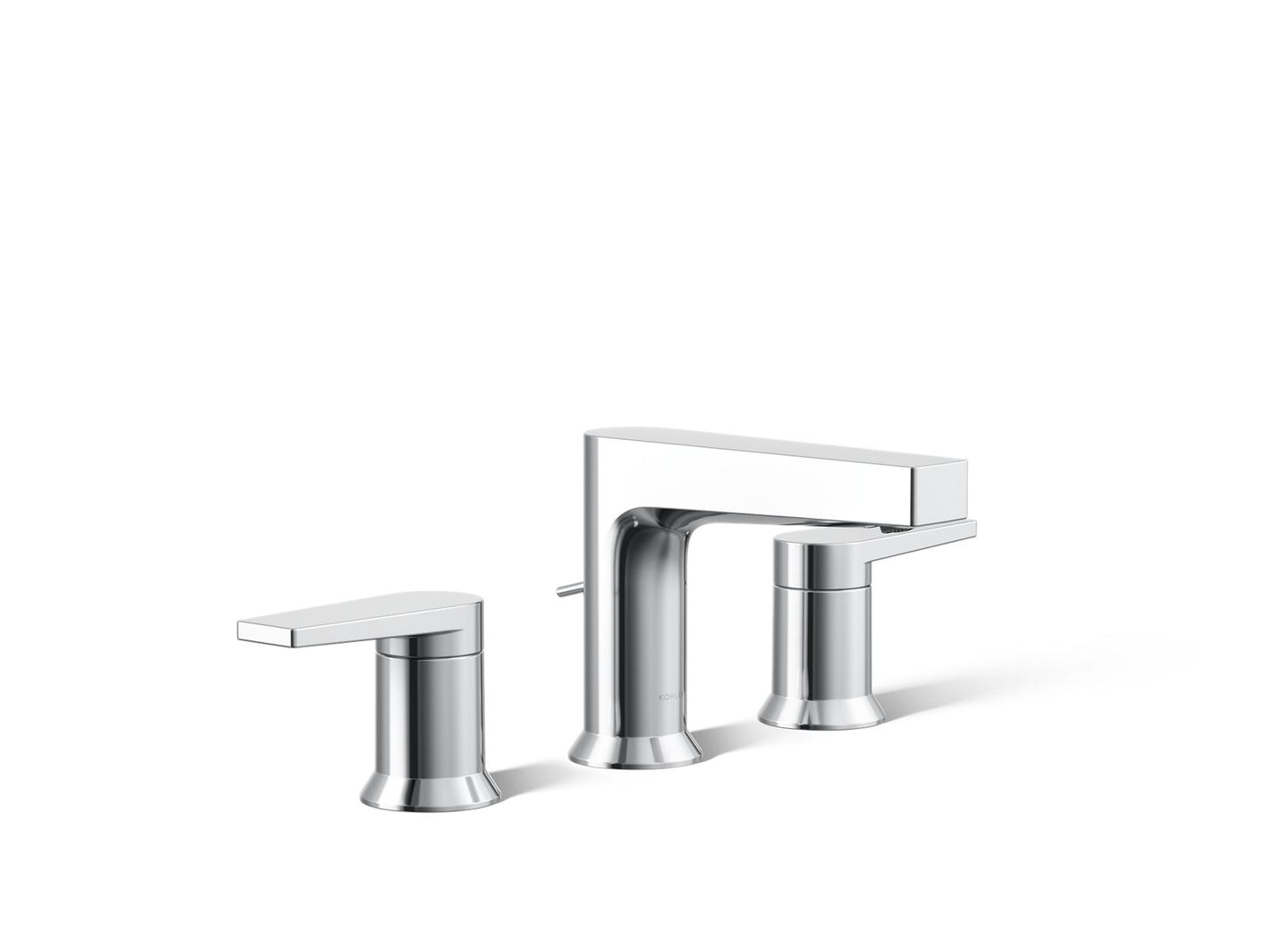 KOHLER K-97100-4-CP Taut Widespread Bathroom Sink Faucet, 1.2 Gpm In Polished Chrome