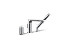 KOHLER K-97360-4-CP Avid Deck-Mount Bath Faucet With Handshower - Polished Chrome