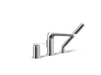 KOHLER K-97360-4-CP Avid Deck-Mount Bath Faucet With Handshower - Polished Chrome