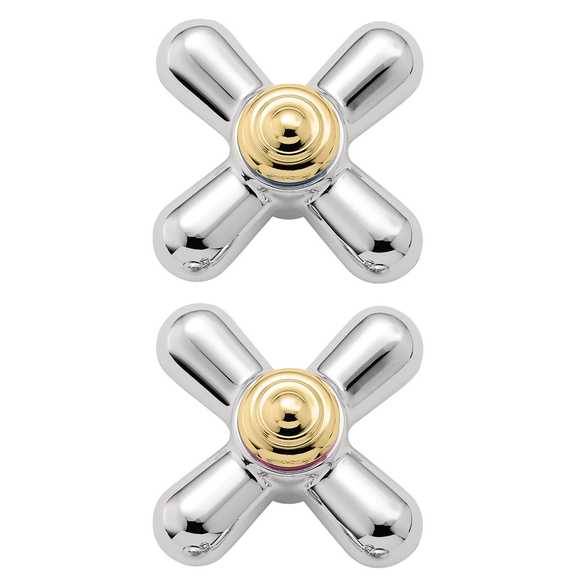 MOEN 97448 Monticello Replacement Handle Knob Insert - Chrome/Polished Brass