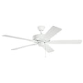 KICHLER 330015MWH 52" Basics Pro Patio Fan Matte White