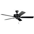 KICHLER 330015SBK 52" Basics Pro Patio Fan Satin Black