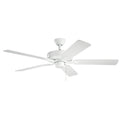 KICHLER 330015WH 52" Basics Pro Patio Fan White