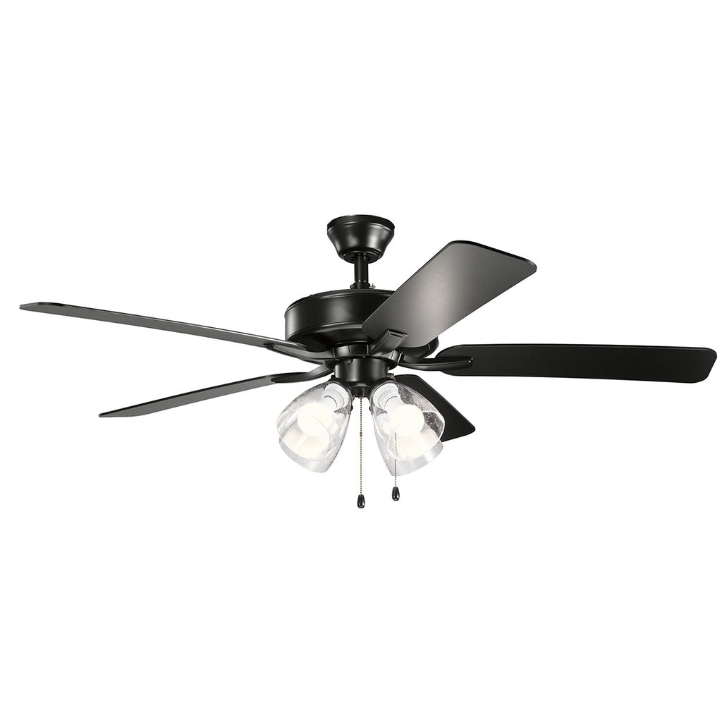 KICHLER 330016SBKS 52" Basics Pro Premier Fan Satin Black