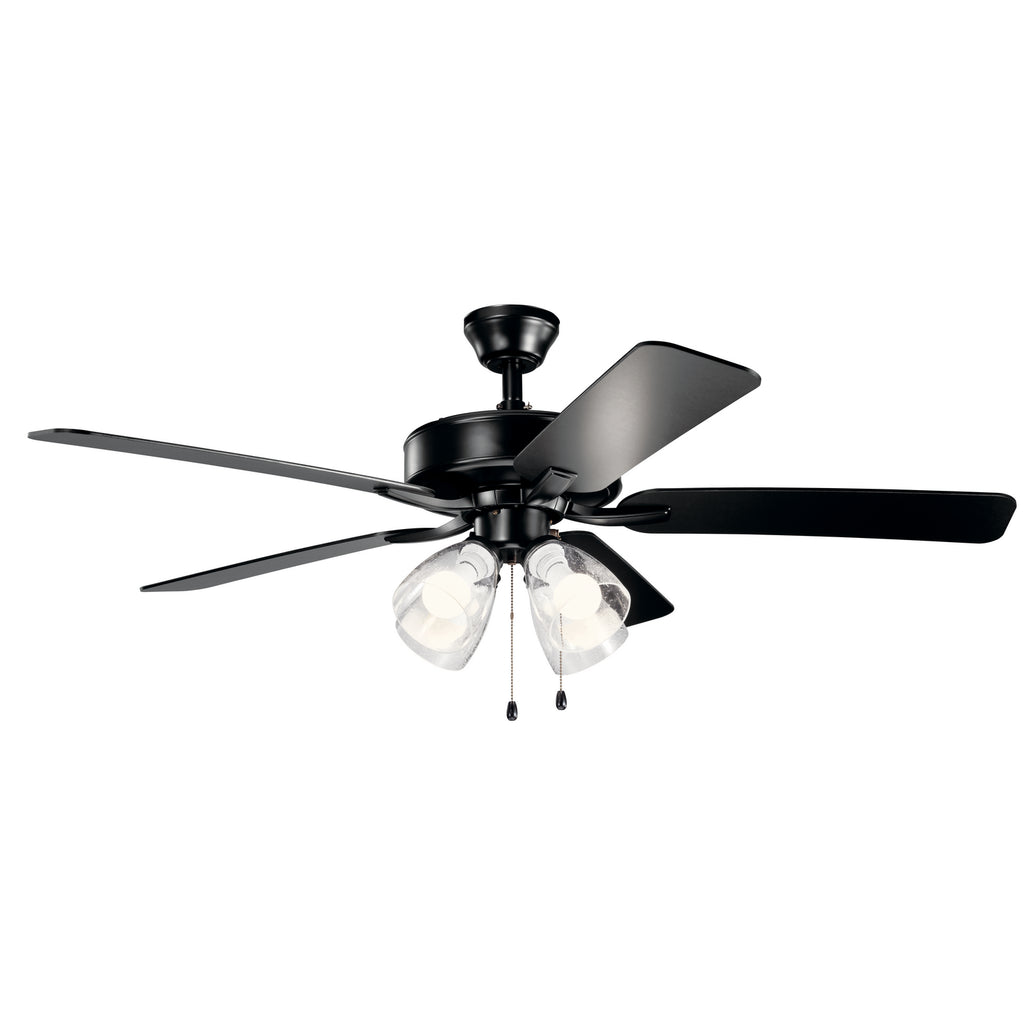 KICHLER 330016SBKS 52" Basics Pro Premier Fan Satin Black