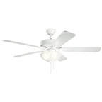 KICHLER 330017MWH 52" Basics Pro Select Fan Matte White