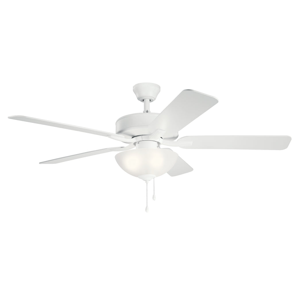 KICHLER 330017MWH 52" Basics Pro Select Fan Matte White