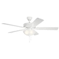 KICHLER 330017MWH 52" Basics Pro Select Fan Matte White
