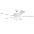 KICHLER 330017MWH 52" Basics Pro Select Fan Matte White