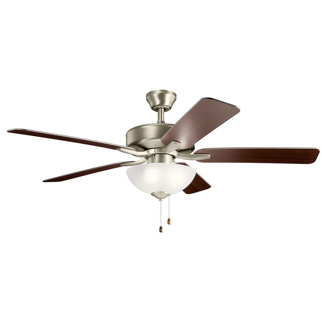 KICHLER 330017NI 52" Basics Pro Select Fan Brushed Nickel