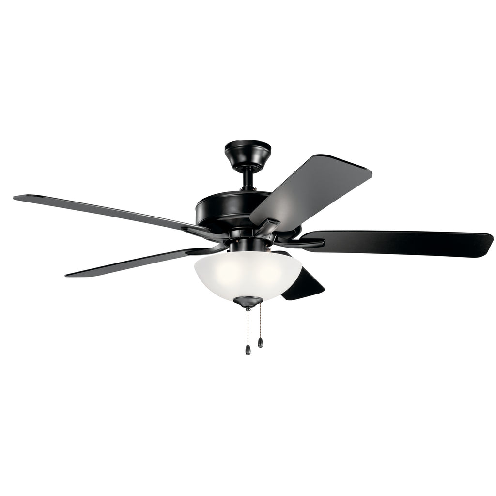 KICHLER 330017SBK 52" Basics Pro Select Fan Satin Black