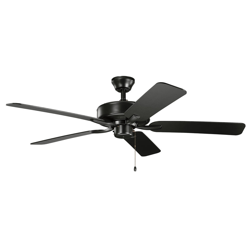 KICHLER 330018SBK 52" Basics Pro Fan Satin Black