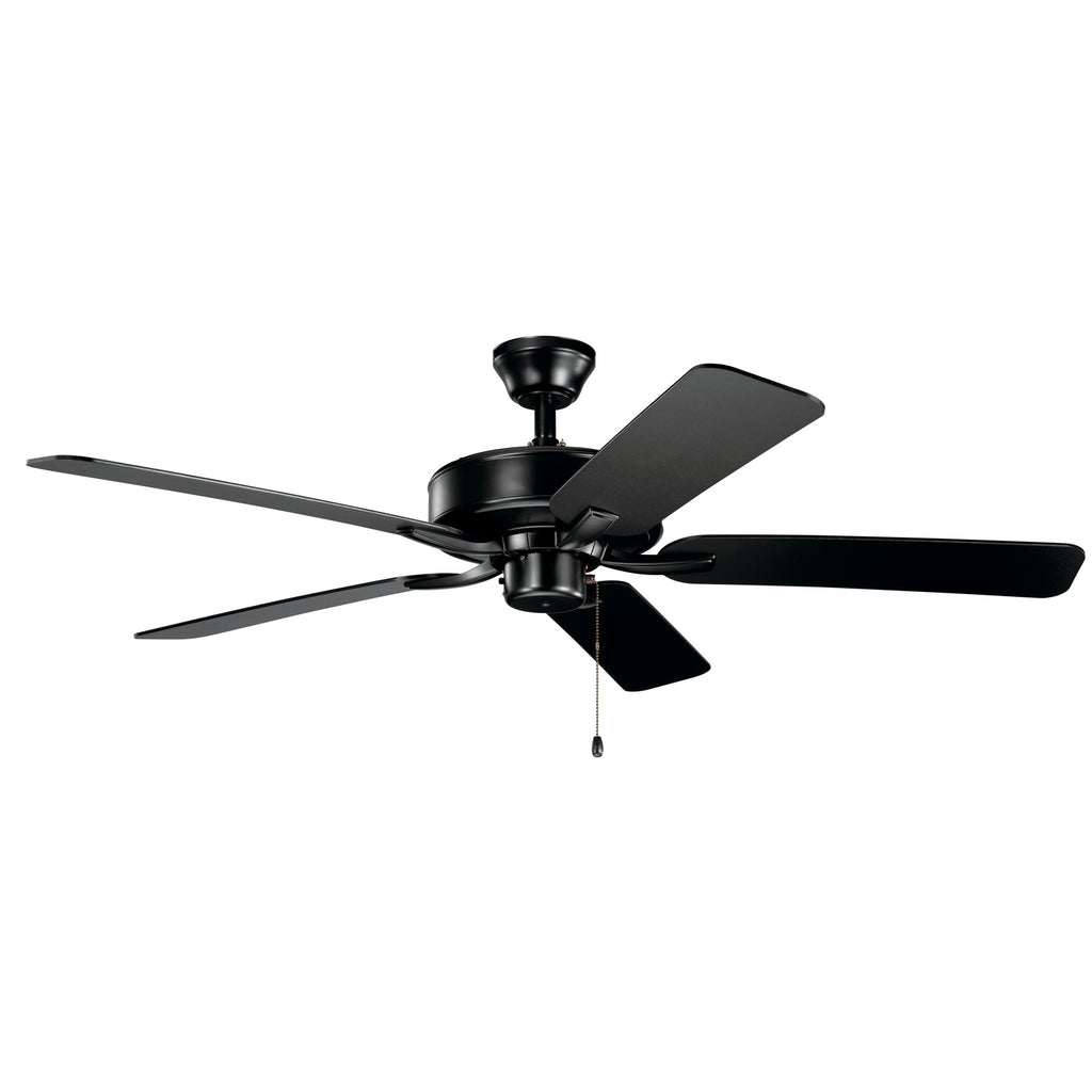KICHLER 330018SBK 52" Basics Pro Fan Satin Black