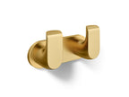 KOHLER K-97500-2MB Avid Double Robe Hook - Vibrant Brushed Moderne Brass