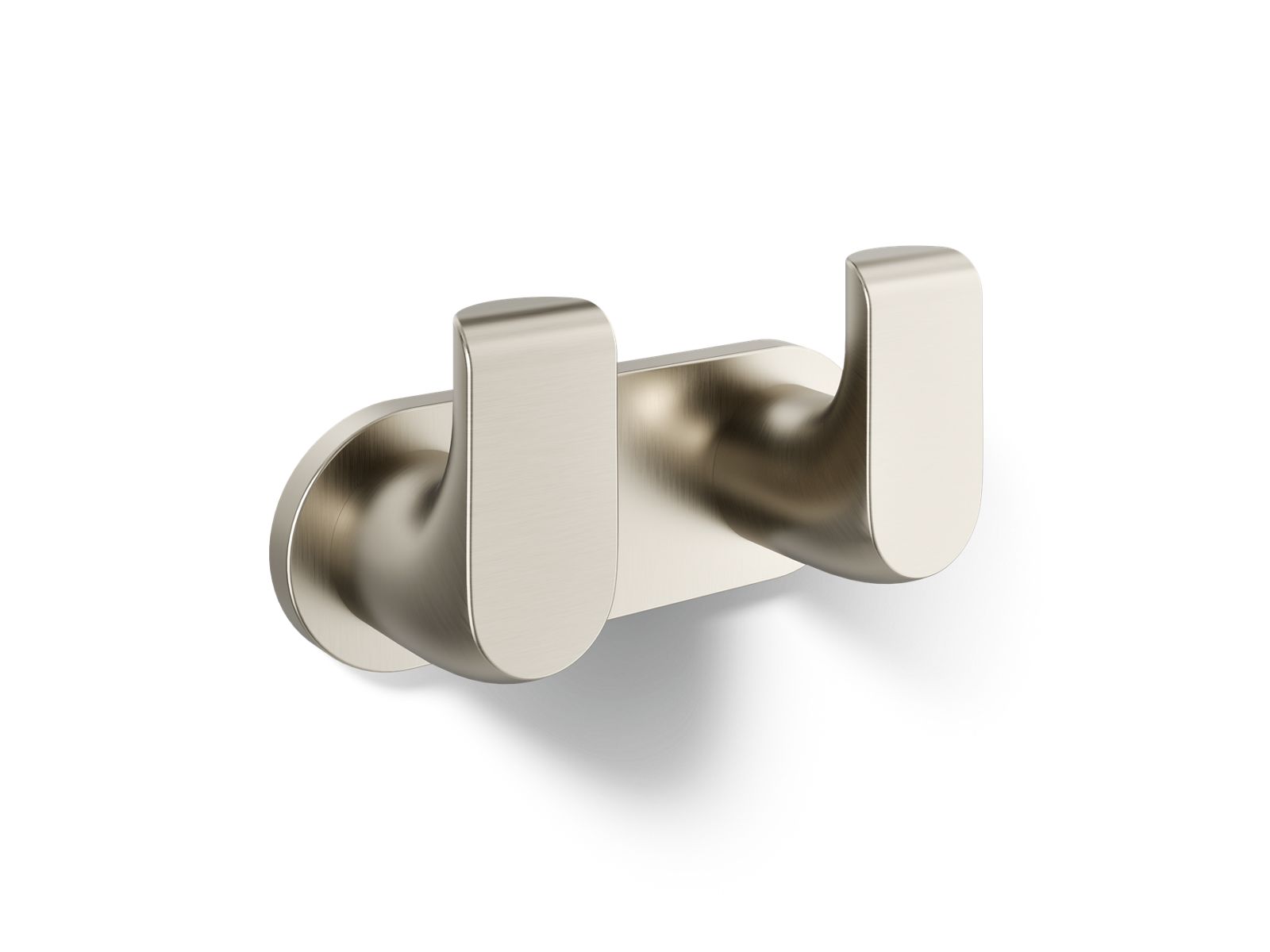 KOHLER K-97500-BN Avid Double Robe Hook - Vibrant Brushed Nickel