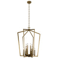 KICHLER 43496NBR Abbotswell 30" 12 Light Foyer Chandelier Natural Brass