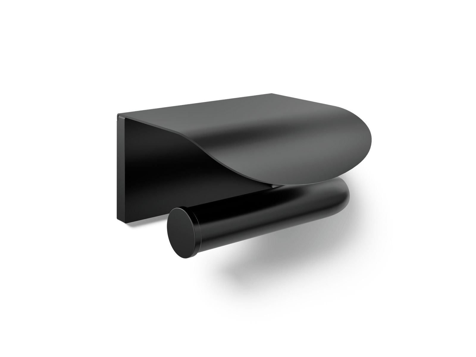 KOHLER K-97503-BL Avid Covered Toilet Paper Holder - Matte Black