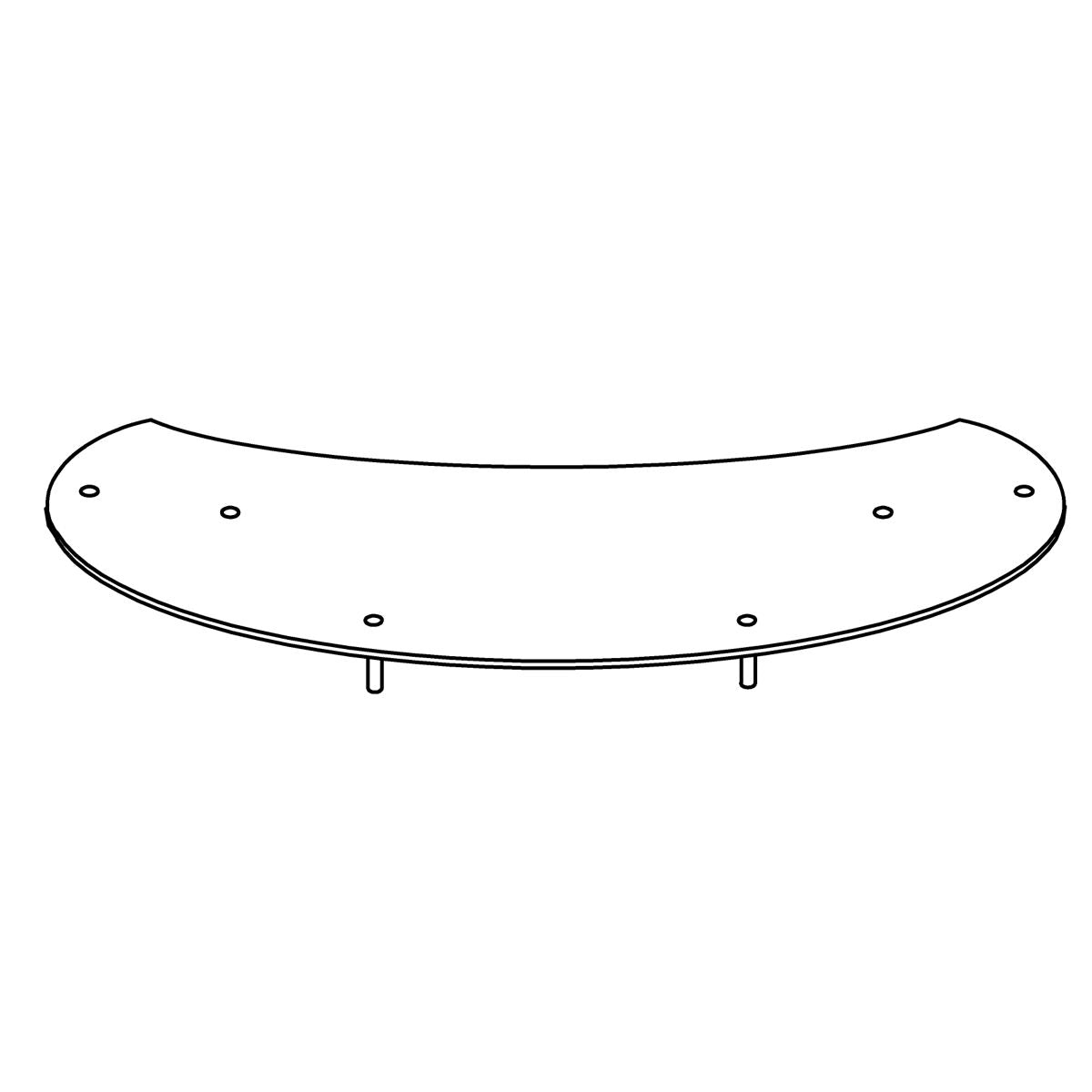 KOHLER Acrylic Plate (White) - Amber, K-97558-A