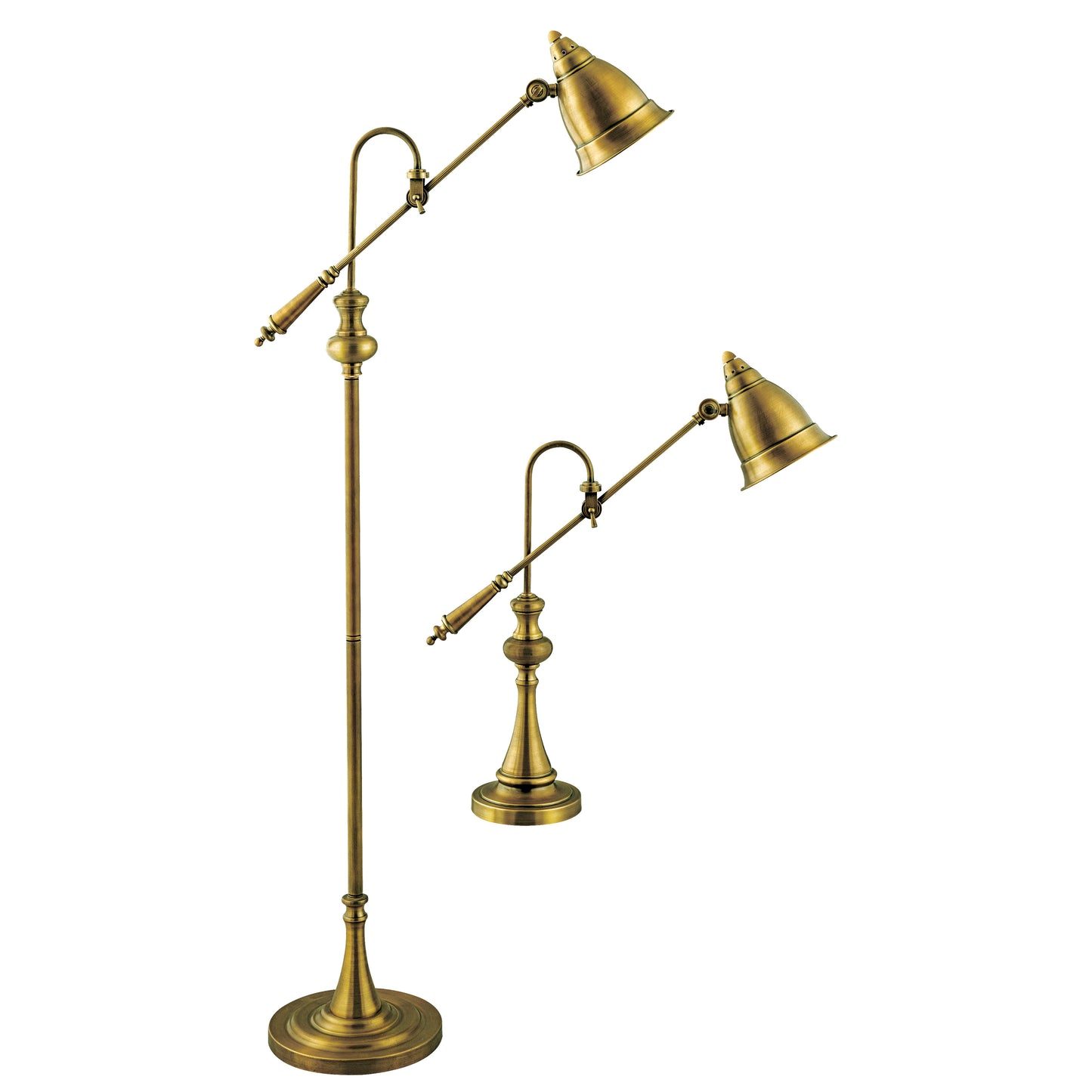 ELK STUDIO 97623 Watson Floor and Table Lamp - Set of 2 Brass