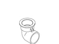 KOHLER Body, 90 Deg El, 1 1/2', K-97886
