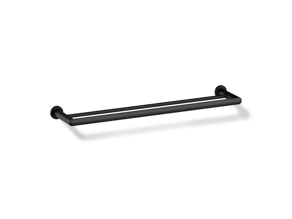KOHLER K-97890-BL Kumin 24" Double Towel Bar - Matte Black