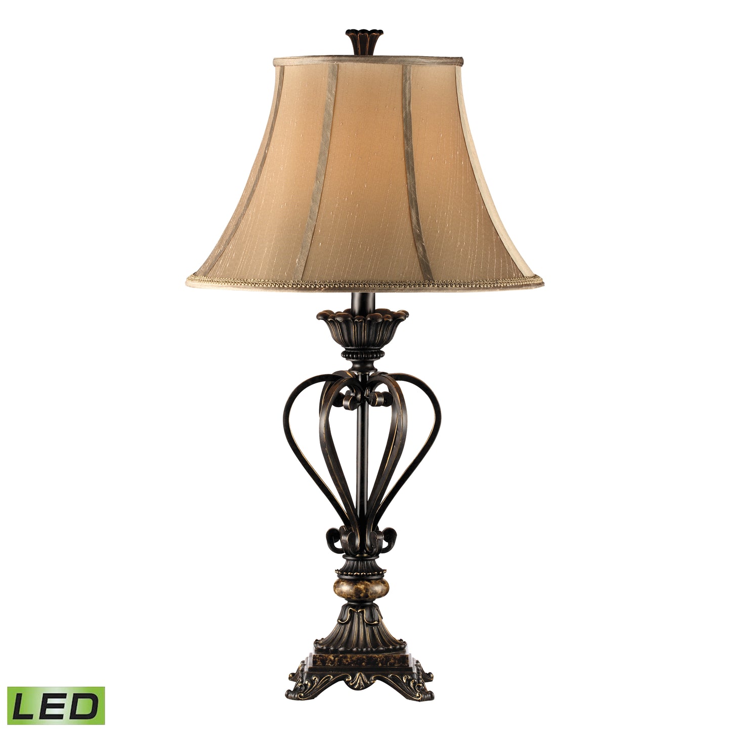 MARKETPLACE 97900-LED Lyon 34'' High 1-Light Table Lamp - Bronze - Includes LED Bulb