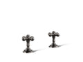 KOHLER K-98068-3-TT Artifacts Cross Bathroom Sink Faucet Handles - Vibrant Titanium