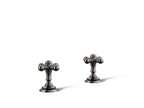 KOHLER K-98068-3-TT Artifacts Cross Bathroom Sink Faucet Handles - Vibrant Titanium