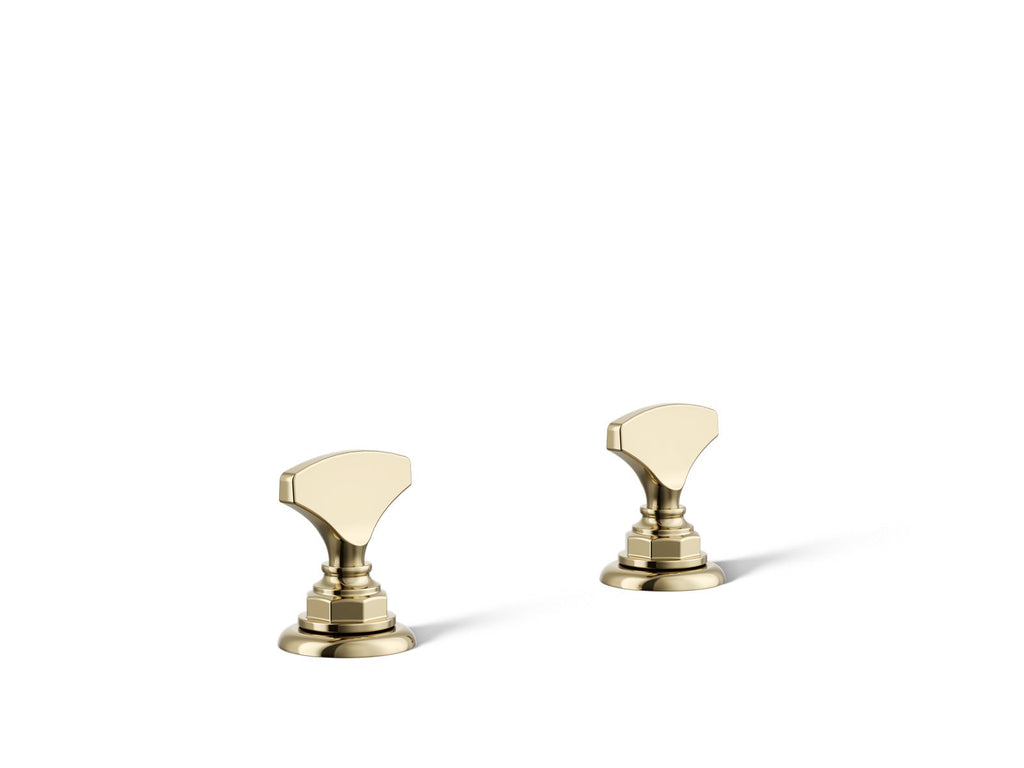 KOHLER K-98068-6-AF Artifacts T-Handle Bathroom Sink Faucet Handles - Vibrant French Gold