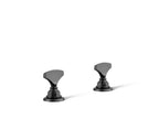 KOHLER K-98068-6-BL Artifacts T-Handle Bathroom Sink Faucet Handles - Matte Black